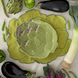 Platos Trinche Alcachofa Verde. Set de 4