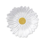 Plato para ensalada de cerámica en forma de flor Margarita blanca, marca Bordallo Pinheiro