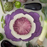 Plato Trinche Repollo Blanco. Set de 4