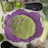 Platos Ensalada Alcachofa Verde. Set de 4