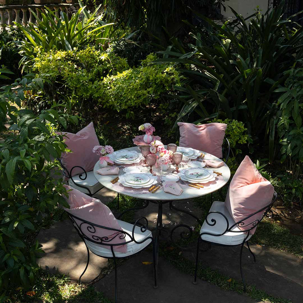 Plato Pastelero en forma de Dalia Rosa de Cerámica de Bordallo Pinheiro
