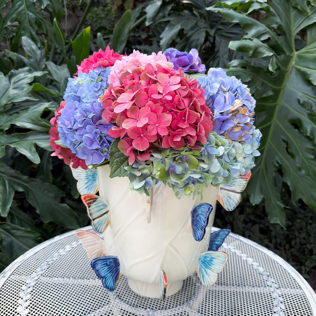 Florero Grande Mariposas. 37 cm.