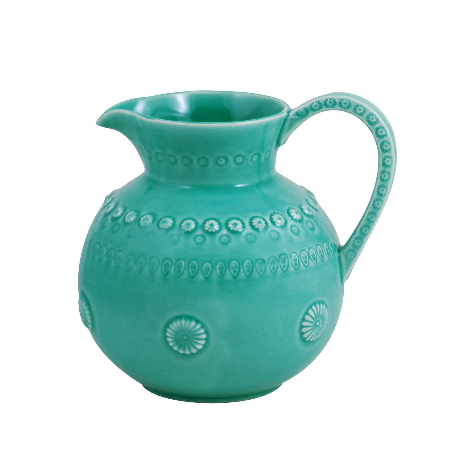 Jarra de cerámica Fantasía color verde Aqua marca Bordallo Pinheiro