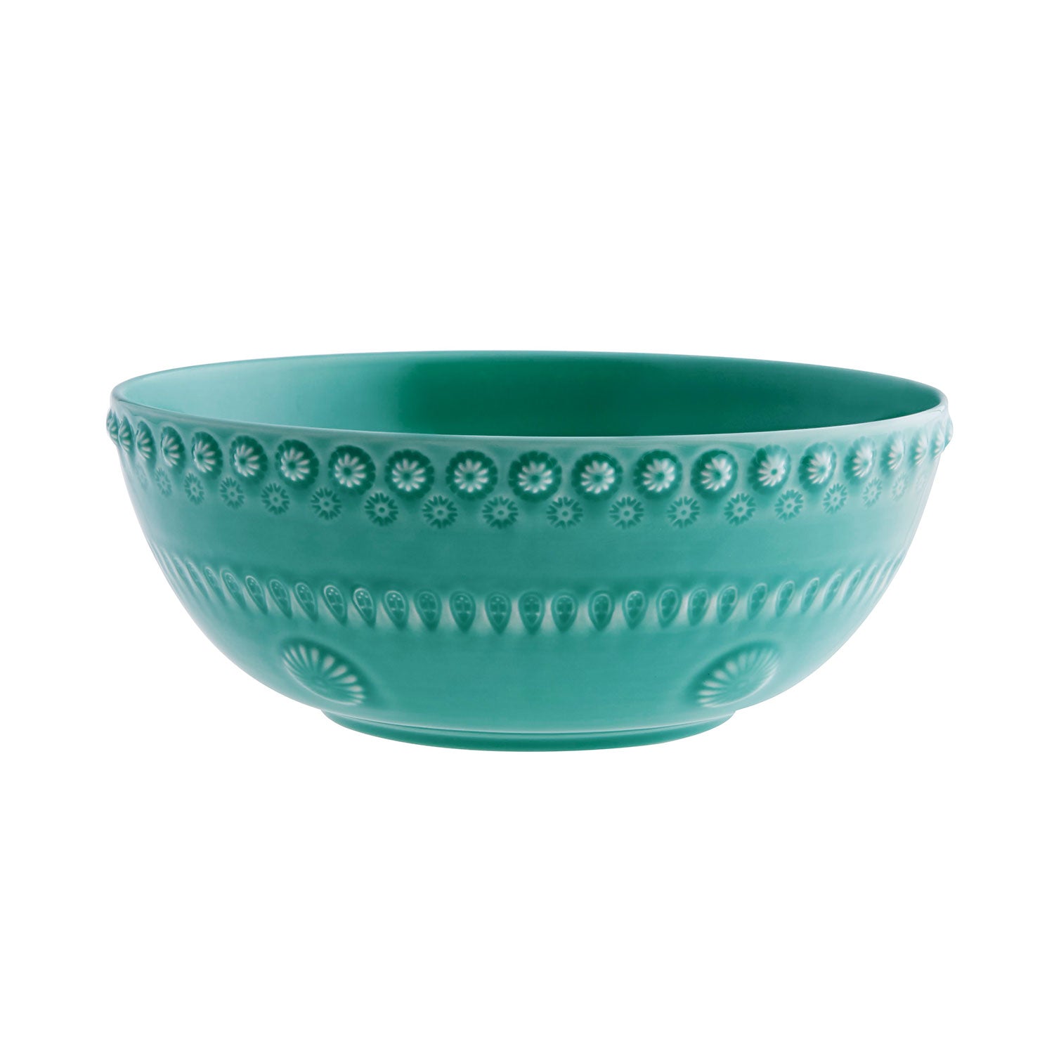 Ensaladera grande de la colección Fantasía en color Aqua, marca Bordallo Pinheiro