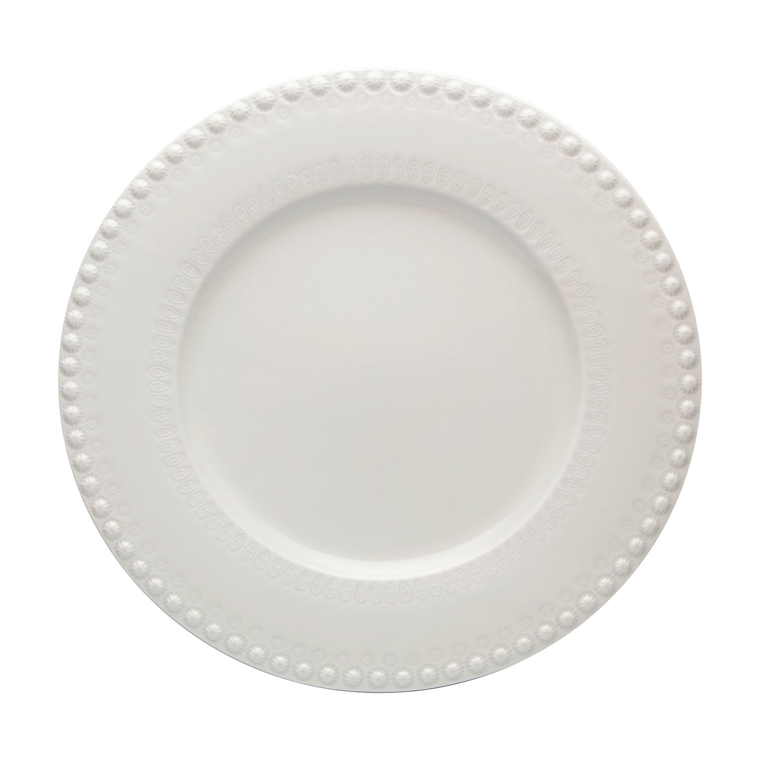 Plato trinche de cerámica en color gris niebla colección Fantasía de la marca Bordallo Pinheiro