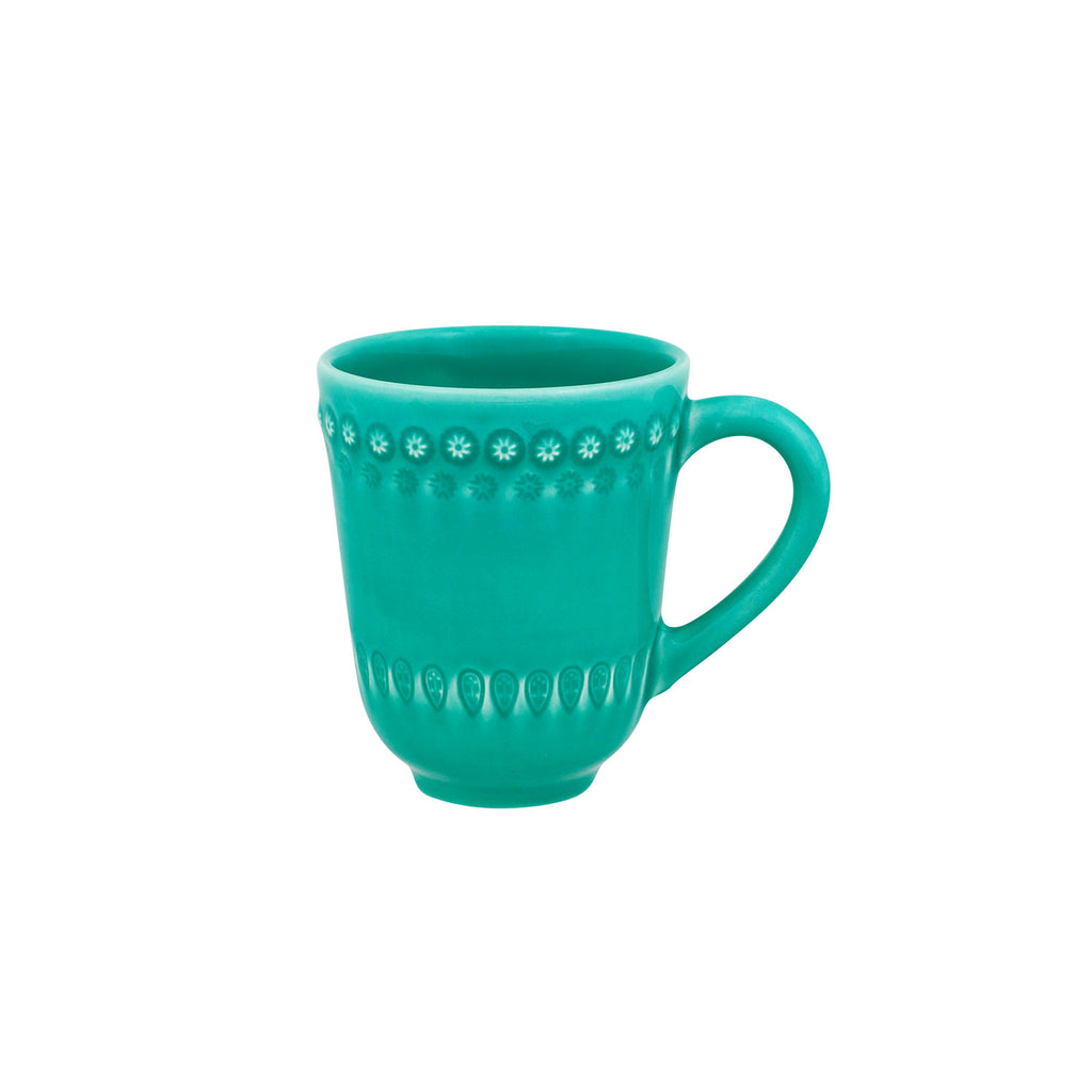 Taza tipo Mug Fantasía color verde Aqua marca Bordallo Pinheiro