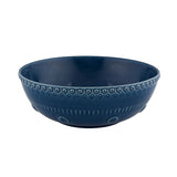 Ensaladera grande de 30cm de diámetro, de la colección Fantasía de la marca Bordallo Pinheiro, color Azul Rey