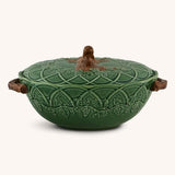 Sopera con Tapa Verde con Venado 3 L.