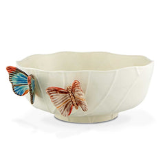 Ensaladera Grande con Mariposas. 33 cm. de Bordallo Pinheiro