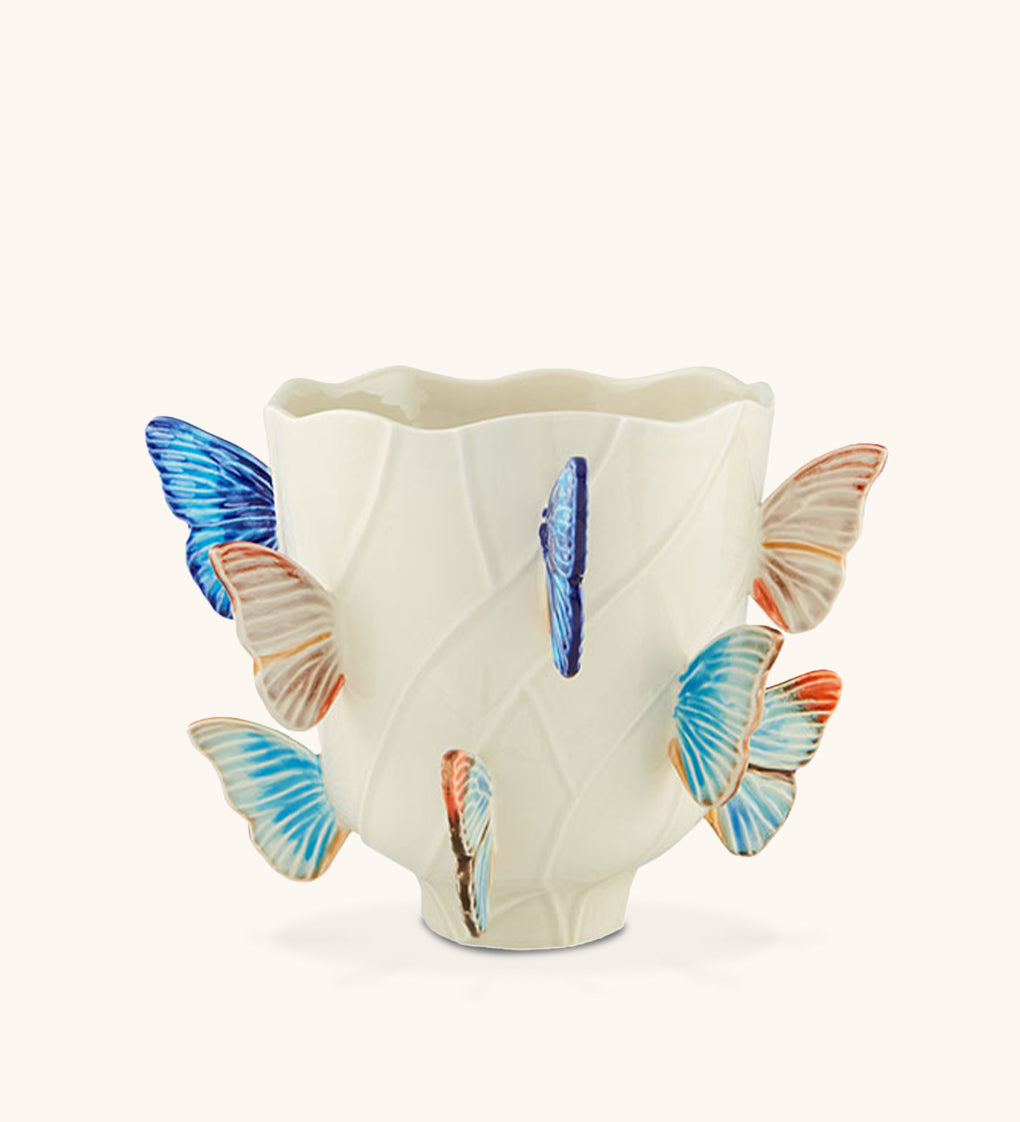 65029191 Florero Mediano Mariposas 32 cm