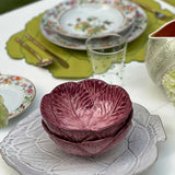 Bowl Flora Morado Grande 17 cm. Set de 4