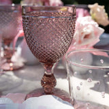 Copa de Agua Bicos Rosa. Set de 4