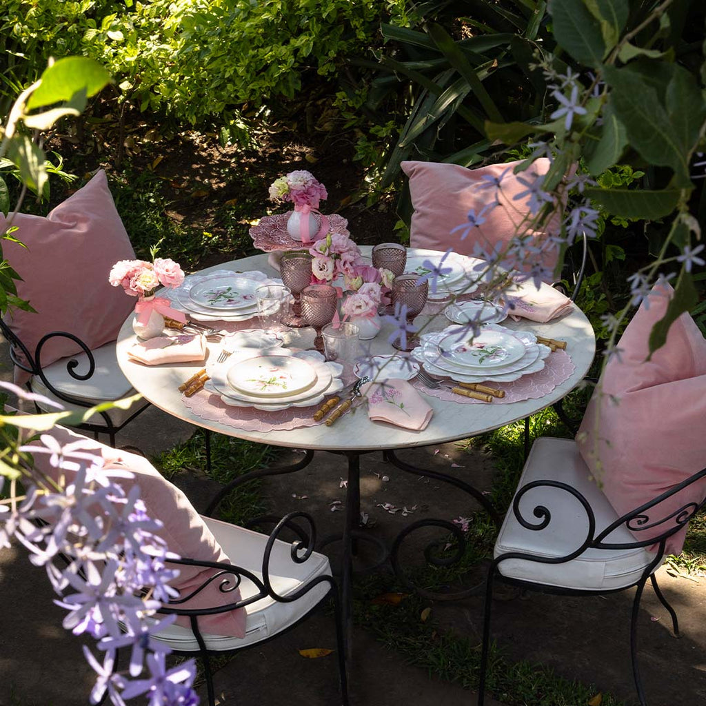 Plato Pastelero en forma de Dalia Rosa de Cerámica de Bordallo Pinheiro