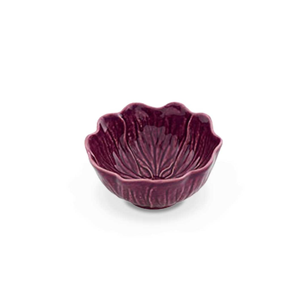 Bowl Flora Morado Pequeño 12cm de Bordallo Pinheiro. Set de 4