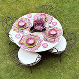 Platos para Pan en Forma de Hojas de Repollo Morado de 12 cm. Set de 4
