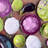 Platos Pan Alcachofa Verde. Set de 4