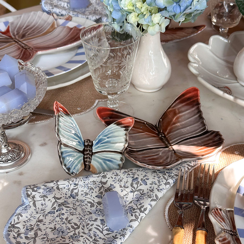 Plato Pan de Mariposa. Set de 4.