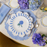 Platos Trinche Candy Cane Azul Claro, set de 4