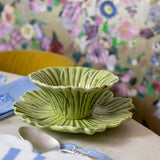 Bowl Margarita Verde con Amarillo. Set de 4.