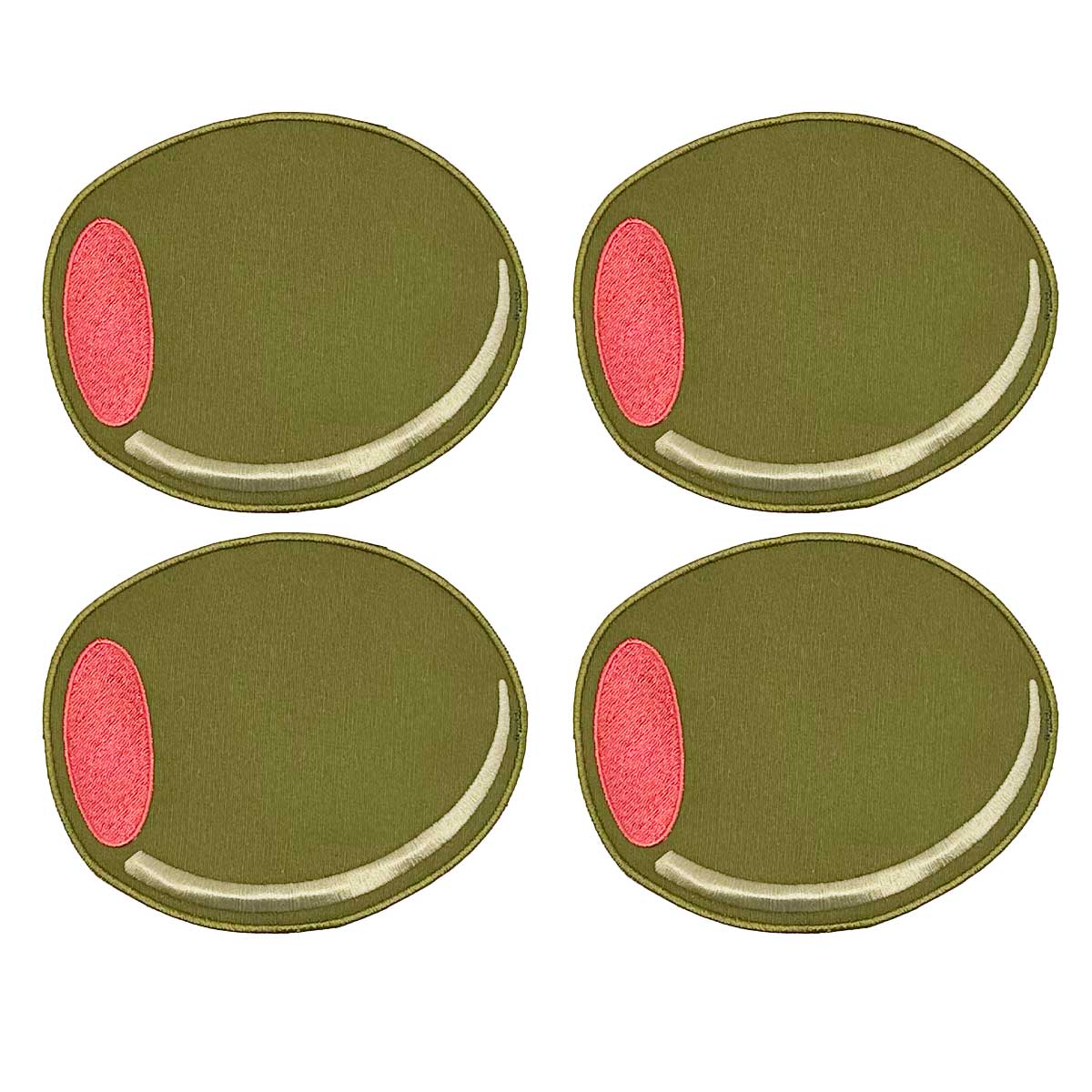 Servilletas cocteleras en forma de aceituna de algodón, marca Zash