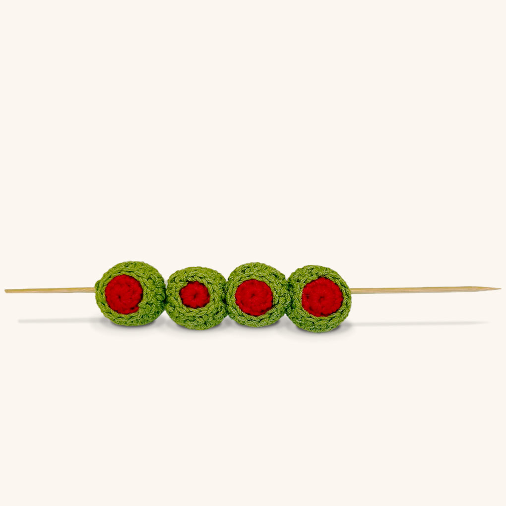 Aceitunas de crochet