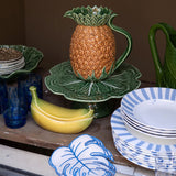 Juego de Vasos de Vidrio Azul Turquesa Carey, Set de 4