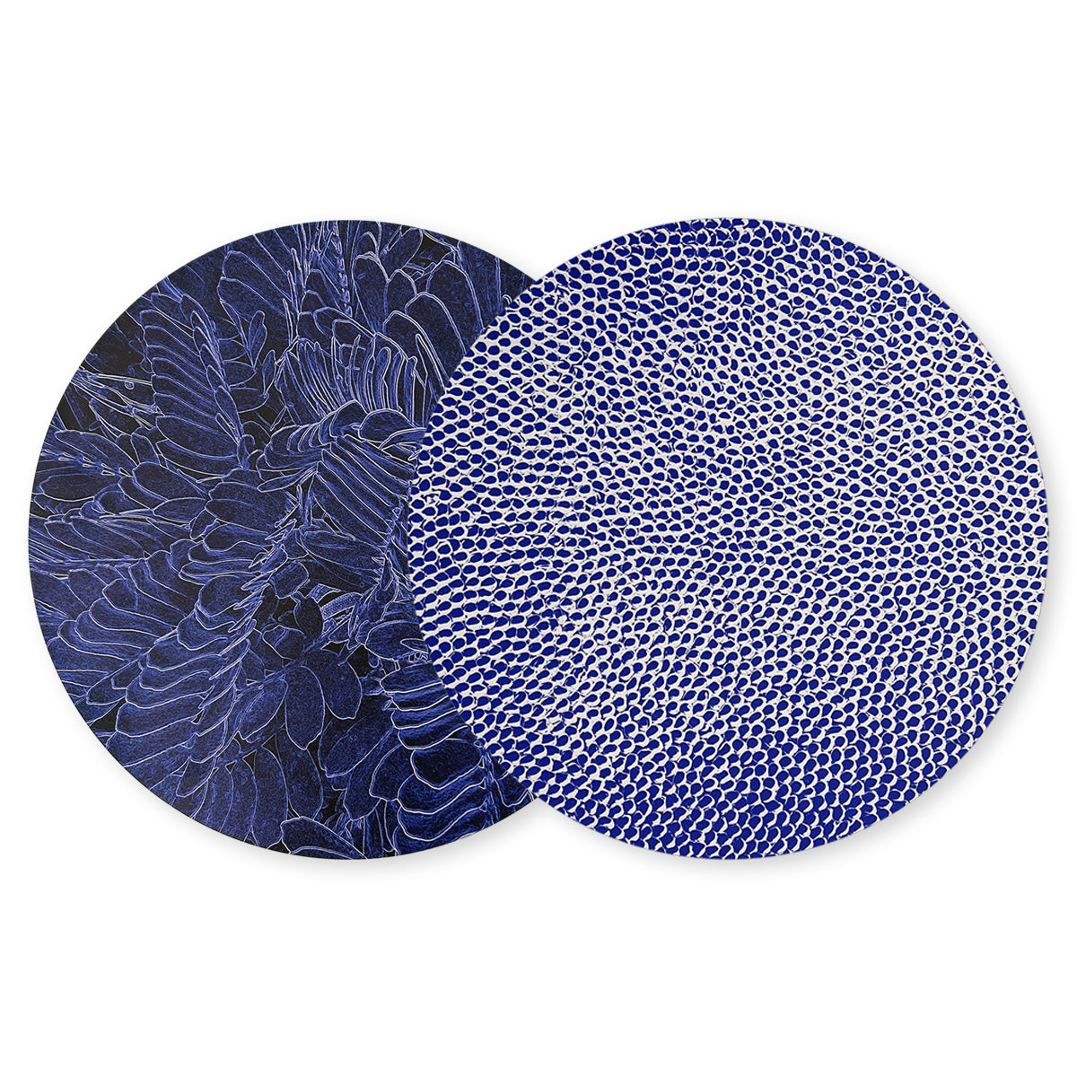 Individuales Ramona de PVC Doble Vista en color azul, marca Zash