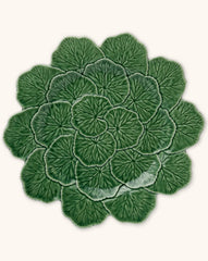 Bajoplato Geranio Verde. Set de 4.