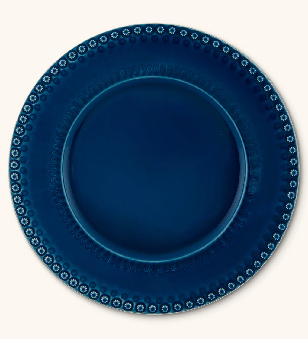 Bajo Platos Fantasia Azul Rey