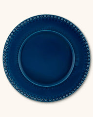 Bajoplato Fantasía Azul Rey 34 cm. Set de 4.