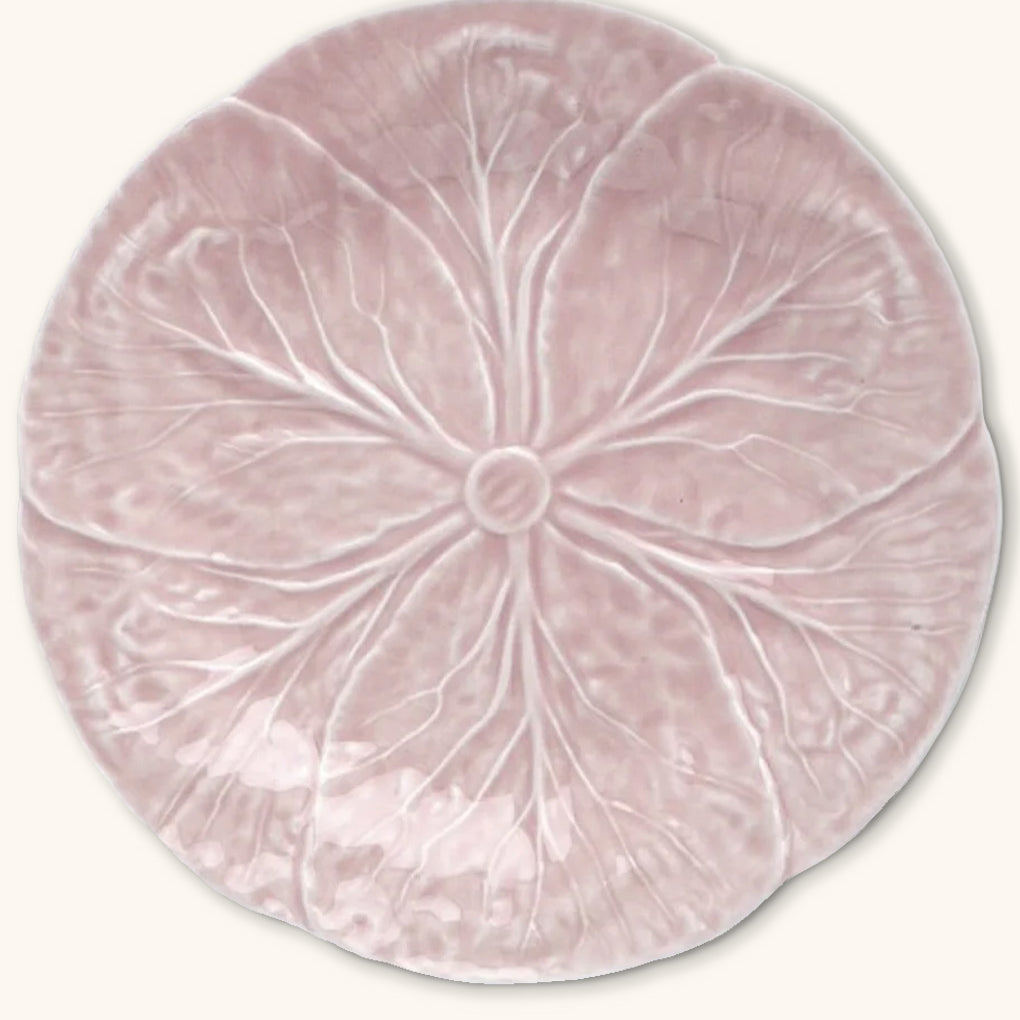 Bajo Plato en forma de repollo rosa