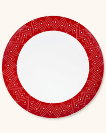 Bajo platos Identidad Rojo