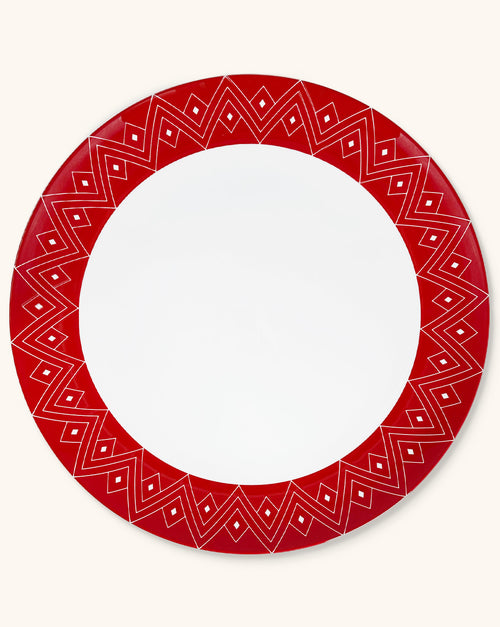 Bajoplato Identidad Rojo. Set de 4