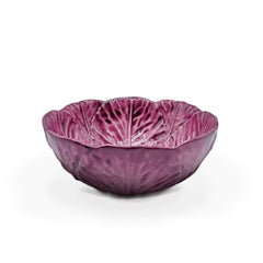 Bowls en Forma de Hoja de Repollo Morado de 17 cm. Set de 4