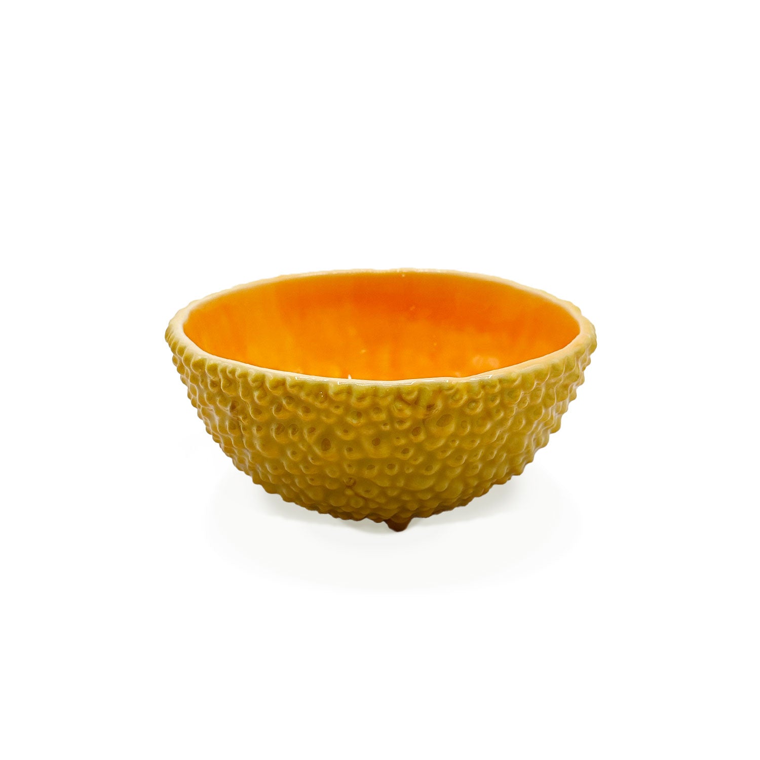 Bowl con relieve imitación cáscara de fruta tropical, marca Bordallo Pinheiro