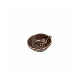 Mini bowl para sal o condimentos en forma de repollo de cerámica café, marca Zash