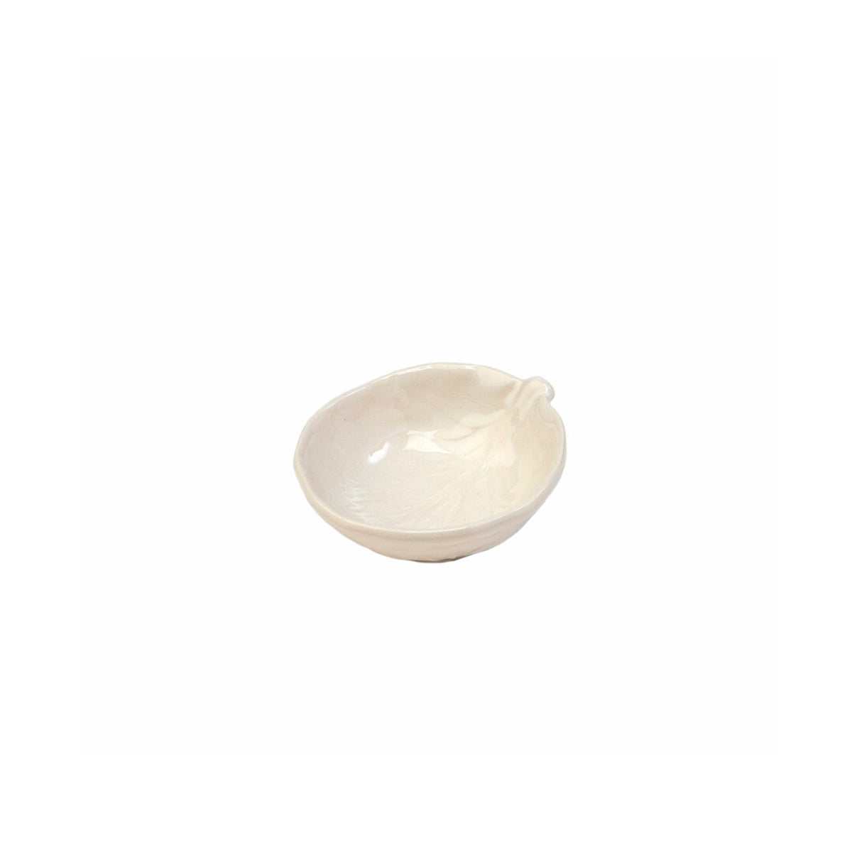 Mini bowl de cerámica crema de repollo para sal o condimentos, marca Zash