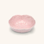 Bowl Mediano en Forma de Repollo Rosa Polvo 17.5 cm de Cerámica