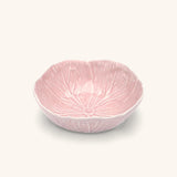 Bowl Mediano en Forma de Repollo Rosa Polvo 17.5 cm de Cerámica