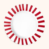 Platos Trinche Candy Cane Rojo, set de 4