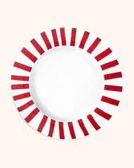 Platos Trinche Candy Cane Rojo, set de 4