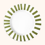 Platos Trinche Candy Cane Verde Olivo, set de 4