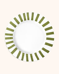 Platos Trinche Candy Cane Verde Olivo, set de 4