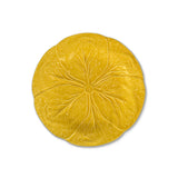 Platos para ensalada de cerámica color amarillo, en forma de hoja de repollo, marca Zash