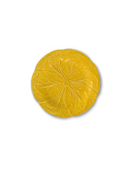 Plato Pan de Repollo Amarillo Canario. Set de 4