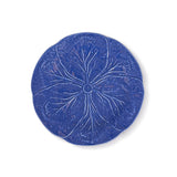 Plato Ensalada de Repollo Azul Cobalto. Set de 4