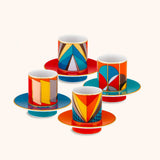 Set de 4 Tazas para Café Futurismo 69 ml