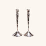 Candelabro Martelinado Vintage en Plateado