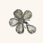 Cenicero Platinado en Forma de Flor