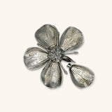 Cenicero Platinado en Forma de Flor